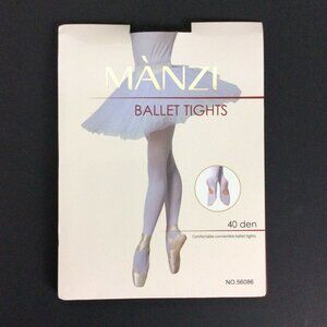 Manzi Ballet Tights 40 Den Convertible Pink Size XL Professional Dancewear